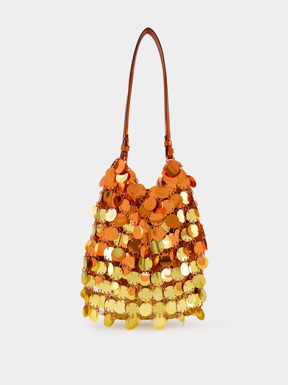 Large Sequinned Sunset Gradient Shoulder Bag