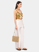 Rabanne Natural Raffia 1969 Wave Bag