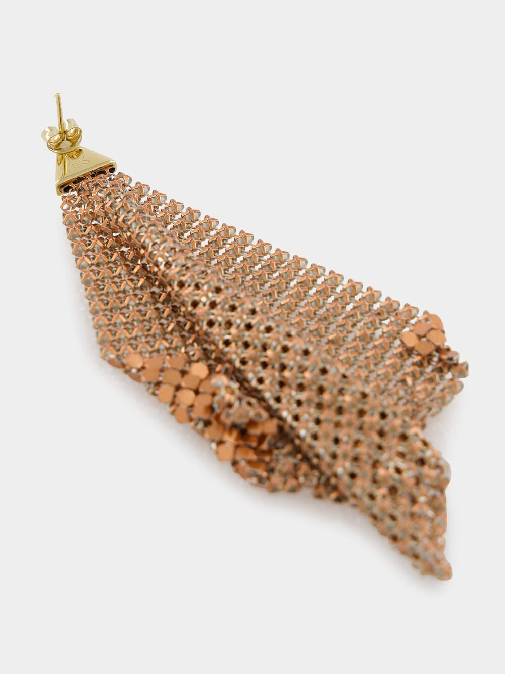 Copper Chainmail Earrings