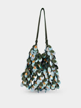 Rabanne Green and Blue Sequined Shoulder Bag