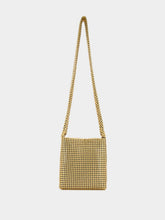 Rabanne Mini Gold Pixel Mesh Bag