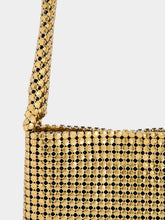 Rabanne Mini Gold Pixel Mesh Bag