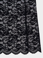 Rabanne Long Black Lace Bardot Dress