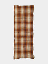 Madam Stoltz Pumpkin Spice Checked Cotton Mattress