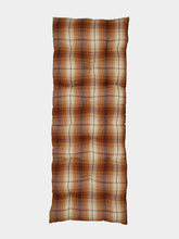 Madam Stoltz Pumpkin Spice Checked Cotton Mattress