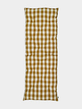 Madam Stoltz Mustard Checked Cotton Mattress