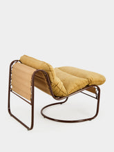 Honoré Camel Campo Corduroy Armchair with Glazed Brown Frame
