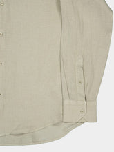 Frescobol Carioca Palm Green Antonio Linen Shirt