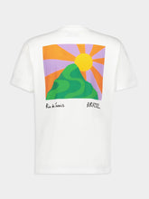 Frescobol Carioca x John Booth Orange Rosa Cotton T-Shirt
