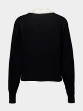 Zimmermann Black Crush Necklace Sweater