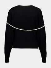 Zimmermann Black Crush Necklace Sweater