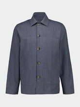 Navy Belford Cotton-Cashmere Jacket