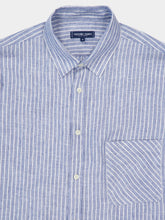 Frescobol Carioca Navy Telles Linen Shirt