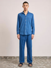 Frescobol Carioca Light Denim Emilio Herringbone Shirt