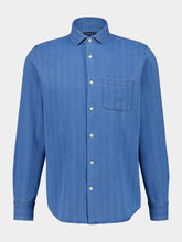 Frescobol Carioca Light Denim Emilio Herringbone Shirt
