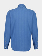 Frescobol Carioca Light Denim Emilio Herringbone Shirt