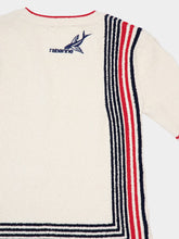 Rabanne Ecru Terry Jersey Striped Top