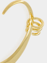 Rabanne Gold Mono Earring in Brass