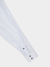 Rabanne White Striped Cotton Poplin Shirt with Belt Detail
