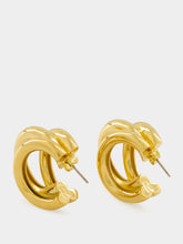Rabanne Gold Hoops and Punk Ear Cuffs Set