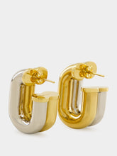 Rabanne Silver and Gold XL Link Earrings