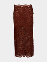 Rabanne Cinnamon Brown Lace Midi Skirt