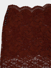 Rabanne Cinnamon Brown Lace Midi Skirt