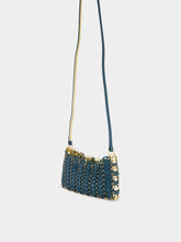 Rabanne Teal 1969 Reversible Nano Flip Bag