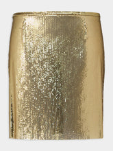 Rabanne Gold Mesh Mini Skirt