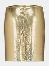 Rabanne Gold Mesh Mini Skirt