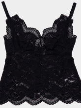 Rabanne Black Tank Top in Lace