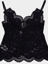 Rabanne Black Tank Top in Lace