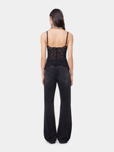 Rabanne Black Tank Top in Lace