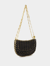 Rabanne Black 1969 Messenger Leather Bag