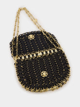 Rabanne Black 1969 Messenger Leather Bag