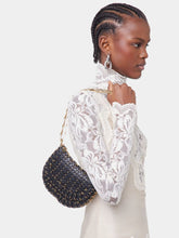 Rabanne Black 1969 Messenger Leather Bag