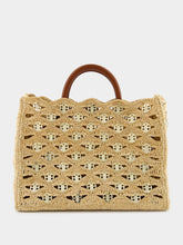 Rabanne Iconic 1969 Raffia Wave Handbag