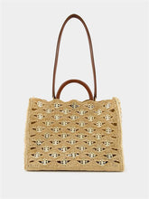 Rabanne Iconic 1969 Raffia Wave Handbag