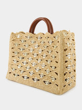 Rabanne Iconic 1969 Raffia Wave Handbag