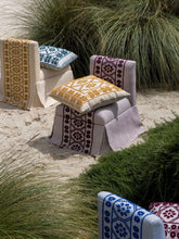 House of Capricorn Handmade Inês Blue Cotton Linen Slipper Chair