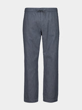Frescobol Carioca Navy Oscar Cotton-Cashmere Trousers