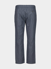 Frescobol Carioca Navy Oscar Cotton-Cashmere Trousers