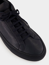 Common Projects Navy Achilles Leather Sneakers