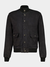 Cedar Grey Suede Bomber Jacket