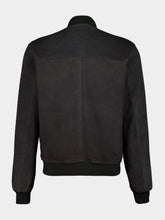 Cedar Grey Suede Bomber Jacket