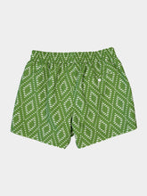 Frescobol Carioca Parakeet Green and Ivory Rio Sport Swim Shorts