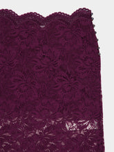 Rabanne Magenta Lace Midi Skirt
