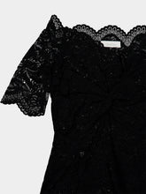 Rabanne Black Layered Lace Midi Dress