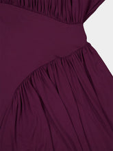 Rabanne Magenta Asymmetrical Jersey Maxi Dress