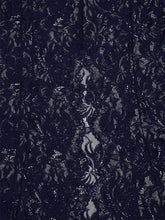 Rabanne Deep Navy Lace and Jersey Maxi Dress